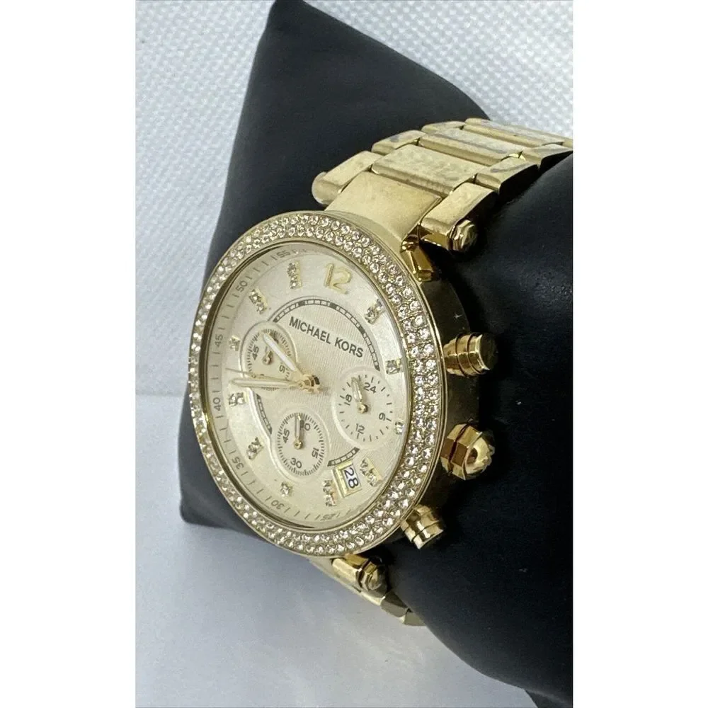 Michael Kors Parker MK5354 Women's Gold Stainless Steel Analog Dial Watch NUL6